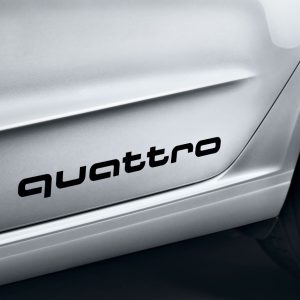 Декоративная пленка Audi с надписью «quattro», Black Декоративная пленка Audi с надписью «quattro», Black