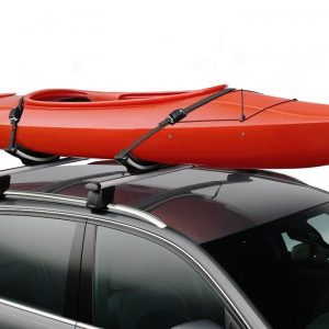 Крепление Audi для байдарки на поперечных рейлингах, с функцией откидывания Крепление Audi для байдарки на поперечных рейлингах, с функцией откидывания