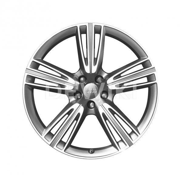 Алюминиевый литой диск R20 дизайн 5 тройных спиц Audi, Anthracite / Polished, 8,5J x 20 ET45 Алюминиевый литой диск R20 дизайн 5 тройных спиц Audi, Anthracite / Polished, 8,5J x 20 ET45