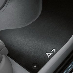 Комплект велюровых ковриков Audi A7 (4G), контрастная надпись Комплект велюровых ковриков Audi A7 (4G), контрастная надпись