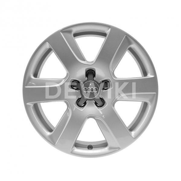 Алюминиевый литой диск R17 в 6-спицевом дизайне Audi, Brilliant Silver, 7,0J x 17 ET25 Алюминиевый литой диск R17 в 6-спицевом дизайне Audi, Brilliant Silver, 7,0J x 17 ET25