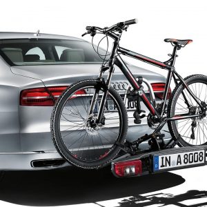 Багажник Audi для перевозки велосипедов на тягово-сцепном устройстве Багажник Audi для перевозки велосипедов на тягово-сцепном устройстве