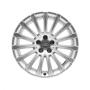 Алюминиевый литой диск R19 в 15-спицевом дизайне Audi, Silver / Polished, 9,0J x 19 ET33