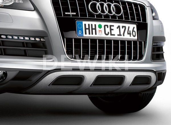 Передний фартук Offroad Audi Q7 (4L), с защитным брусом из нержавеющей стали Передний фартук Offroad Audi Q7 (4L), с защитным брусом из нержавеющей стали