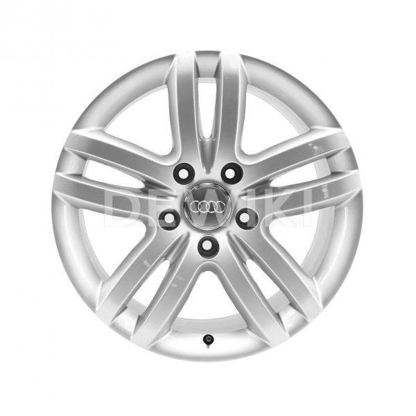 Алюминиевый литой диск R18 дизайн 5 двойных спиц Audi, Silver, 8,5J x 18 ET58 Алюминиевый литой диск R18 дизайн 5 двойных спиц Audi, Silver, 8,5J x 18 ET58
