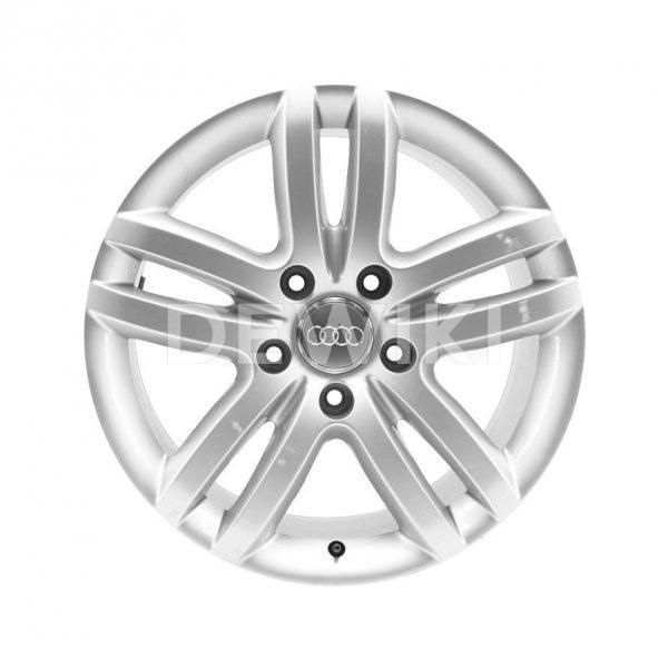 Алюминиевый литой диск R20 дизайн 5 двойных спиц Audi, Brilliant Silver, 9,0J x 20 ET60