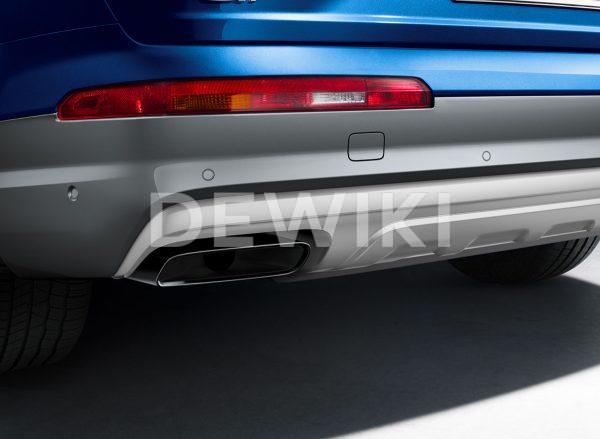 Нижняя часть заднего бампера Audi Q7 (4M), для автомобилей без системы помощи при парковке Нижняя часть заднего бампера Audi Q7 (4M), для автомобилей без системы помощи при парковке