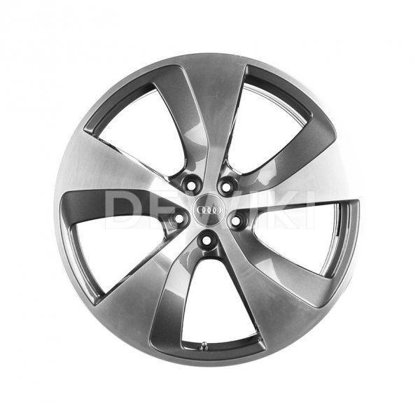 Алюминиевый литой диск R21 в 5-спицевом дизайне Audi, Anthracite / Polished, 9,5J x 21 ET31 Алюминиевый литой диск R21 в 5-спицевом дизайне Audi, Anthracite / Polished, 9,5J x 21 ET31