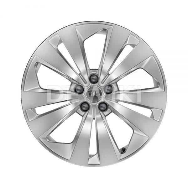 Алюминиевый литой диск R19 5 двойных спиц Audi, Brilliant Silver, 8,5J x 19 ET20