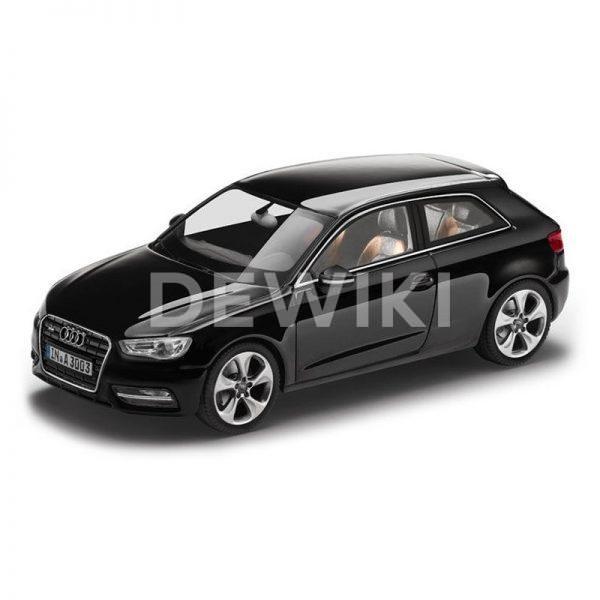 Модель в миниатюре Audi A3, Phantom black, масштаб 1:43