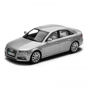 Модель в миниатюре Audi A4, Ice silver, масштаб 1:43