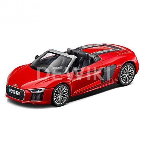 Модель в миниатюре Audi R8 Spyder V10, Dynamit red, масштаб 1:18