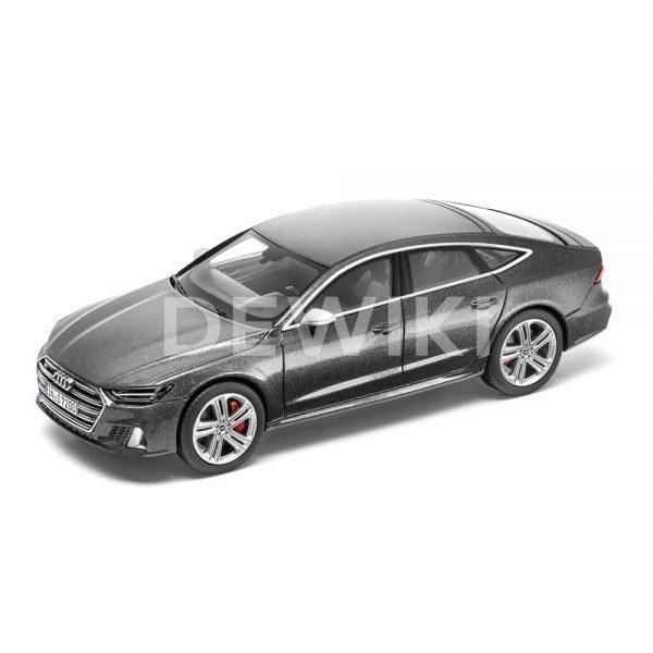 Модель в миниатюре Audi S7 Sportback limited 2019, Daytona Grey, масштаб 1:43