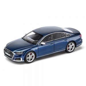 Модель в миниатюре Audi S8 limited 2019, Navarra Blue, масштаб 1:43
