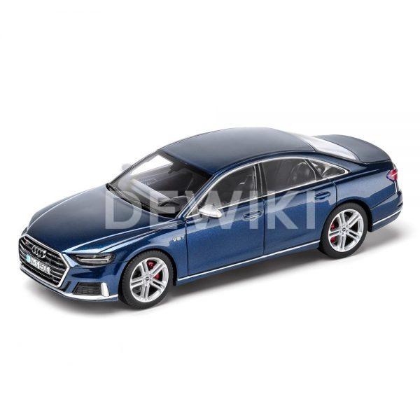Модель в миниатюре Audi S8 limited 2019, Navarra Blue, масштаб 1:43