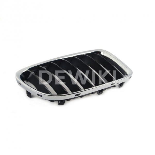 Передняя правая решетка радиатора BMW E84 X1, Chrome/Black