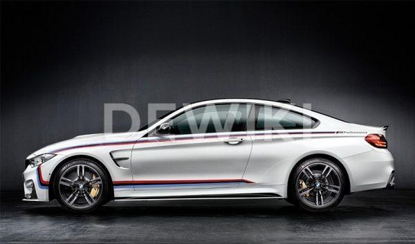 Боковые спортивные полосы BMW M Performance F82 M4 Боковые спортивные полосы BMW M Performance F82 M4