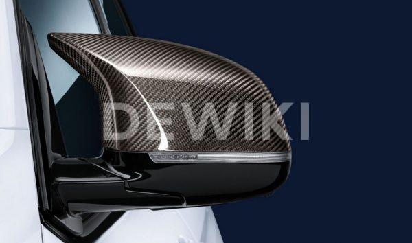 Левая карбоновая крышка наружных зеркал заднего вида BMW M Performance F15/F85/F16/F86 X5 M и X6 M