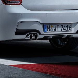 Задний диффузор BMW M Performance черного матового цвета F20/F21 1 серия Задний диффузор BMW M Performance черного матового цвета F20/F21 1 серия