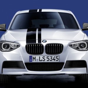 Передняя накладка BMW M Performance черного матового цвета F21/F20 1 серия