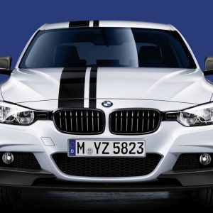 Передняя накладка BMW M Performance черного матового цвета F30/F31 3 серия