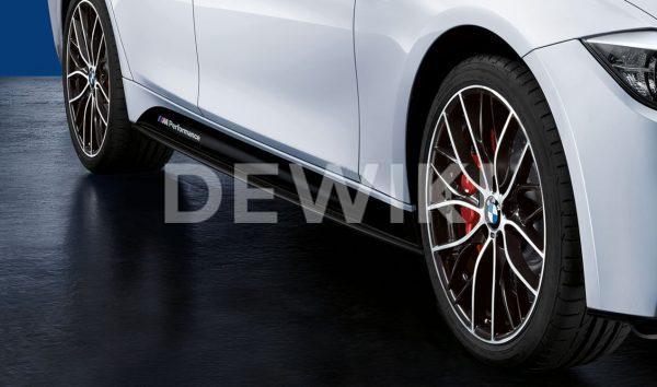 Боковые облицовки порогов левые черного матового цвета BMW M Performance F30/F31 3 серия Боковые облицовки порогов левые черного матового цвета BMW M Performance F30/F31 3 серия