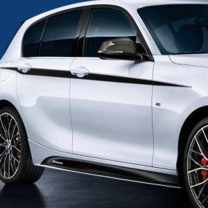 Боковые облицовки порогов справа BMW M Performance черного матового цвета F21/F22/F23 1 и 2 серия