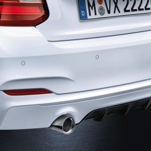 Задний диффузор BMW M Performance черного матового цвета F23/F22 2 серия
