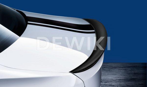 Задний спойлер BMW M Performance черного матового цвета F30 3 серия Задний спойлер BMW M Performance черного матового цвета F30 3 серия