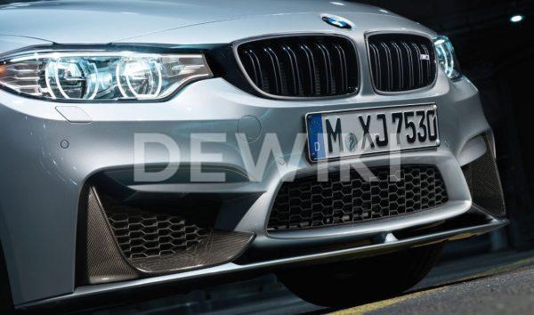 Карбоновые накладки переднего бампера BMW M Performance слева/справа F80/F83/F82 M3 и M4
