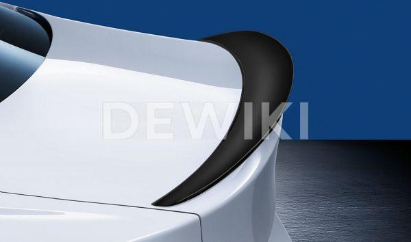 Задний спойлер BMW M Performance черного матового цвета F32 4 серия