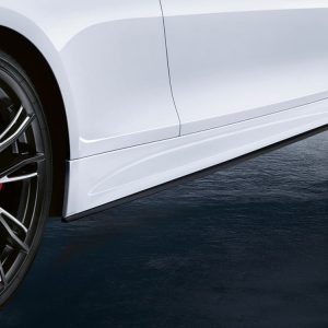 Боковые облицовки порогов справа BMW M Performance черного матового цвета F32/F33/F36 4 серия