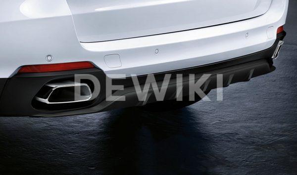 Задний диффузор BMW M Performance черного матового цвета F15 X5