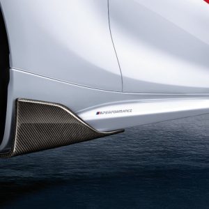 Боковые накладки порогов справа BMW M Performance из карбона F87 M2 Боковые накладки порогов справа BMW M Performance из карбона F87 M2