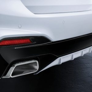 Задний диффузор BMW M Performance черного матового цвета G30/G31 5 серия Задний диффузор BMW M Performance черного матового цвета G30/G31 5 серия