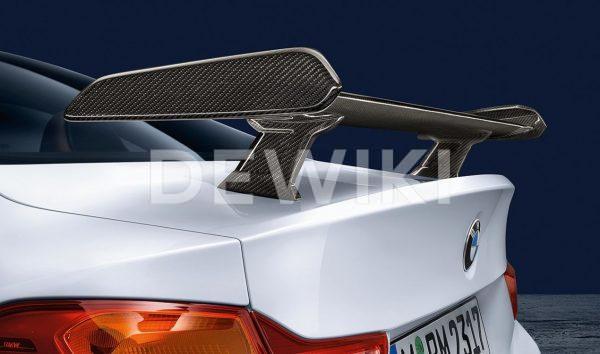 Задний карбоновый спойлер, сквозной, без надписи BMW M Performance F32/F82 4 серия и M4
