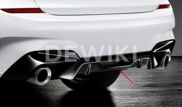 Задний диффузор M Performance для BMW G20 3-серия Задний диффузор M Performance для BMW G20 3-серия