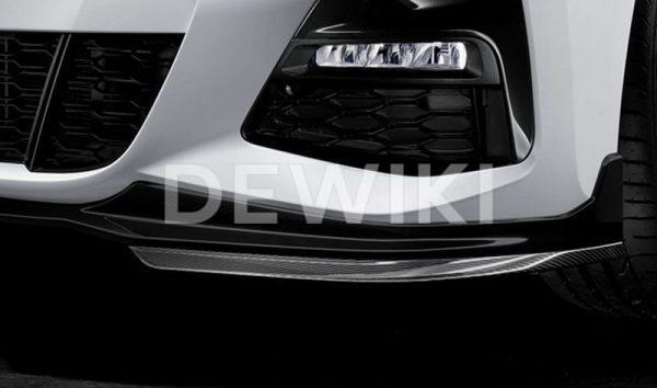 Карбоновая накладка бампера левая  M Performance для BMW G20 3-серия