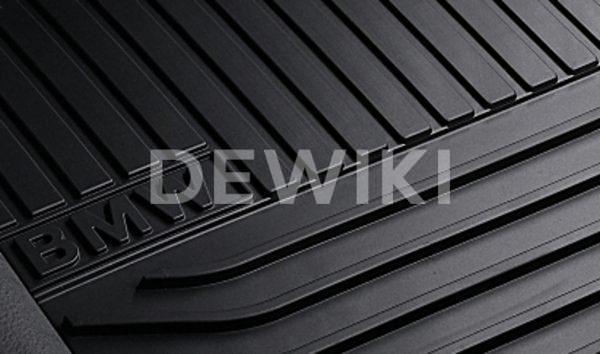 Резиновые задние коврики BMW F07 GT 5 серия, Black