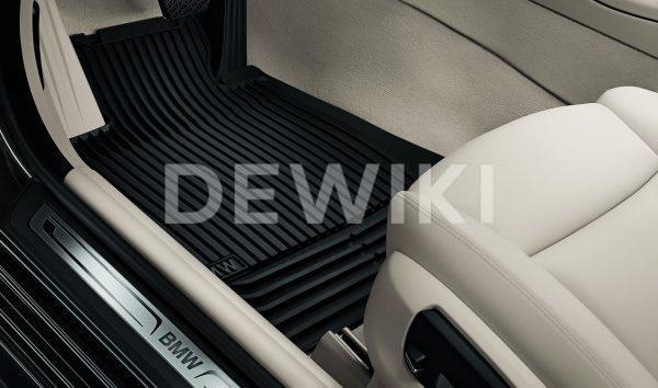 Резиновые передние коврики BMW F10/F11 5 серия, Black