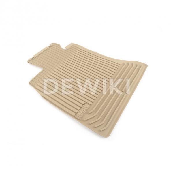 Резиновые передние коврики BMW F10/F11 5 серия, Biege Резиновые передние коврики BMW F10/F11 5 серия, Biege