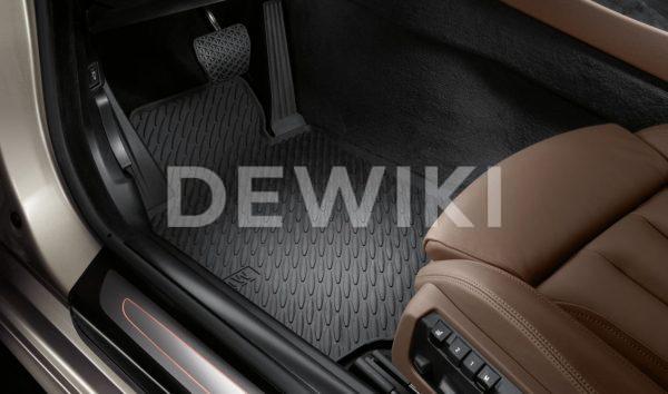 Резиновые передние коврики BMW F12/F13/F06 6 серия, Black Резиновые передние коврики BMW F12/F13/F06 6 серия, Black