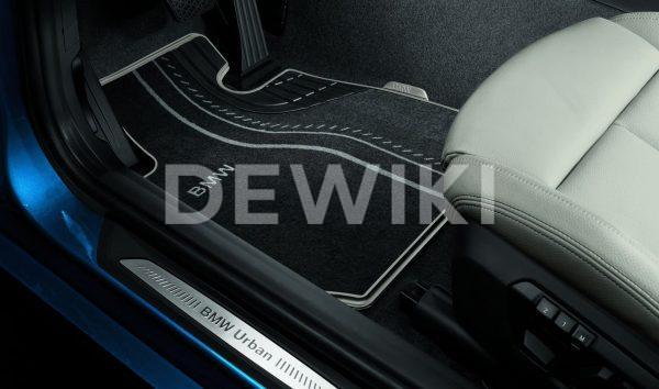 Велюровые передние коврики BMW F20/F21/F22/F23/F87 1 и 2 серия, Urban Line