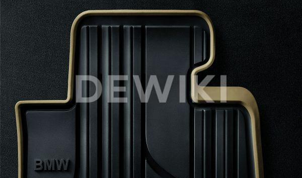 Резиновые передние коврики BMW F45/F46 2 серия, Anthracite/Biege Резиновые передние коврики BMW F45/F46 2 серия, Anthracite/Biege