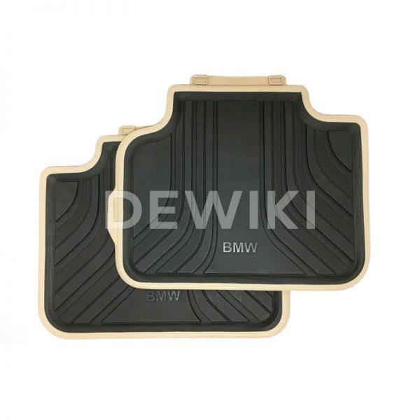 Резиновые задние коврики BMW F45 2 серия, Anthracite/Beige Резиновые задние коврики BMW F45 2 серия, Anthracite/Beige