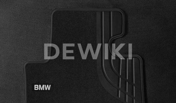 Велюровые передние коврики BMW F46/F45 2 серия, Black