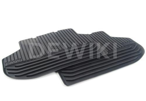 Резиновые задние коврики BMW F10/F11 5 серия, Black