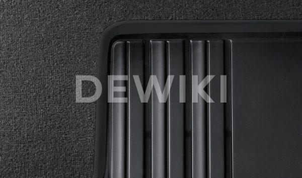 Резиновые задние коврики BMW F32/F33/F82 4 серия, Basis Black