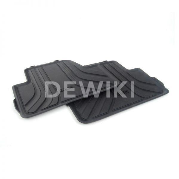 Резиновые задние коврики BMW F33/F83 4 серия, Basis Black Резиновые задние коврики BMW F33/F83 4 серия, Basis Black