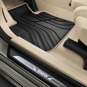 Резиновые передние коврики BMW F20/F21/F22/F23/F87 1 и 2 серия, Anthracite/Beige Резиновые передние коврики BMW F20/F21/F22/F23/F87 1 и 2 серия, Anthracite/Beige